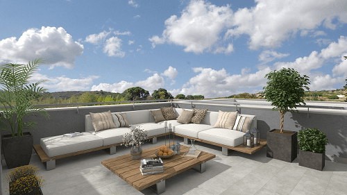 Viviendas con terraza